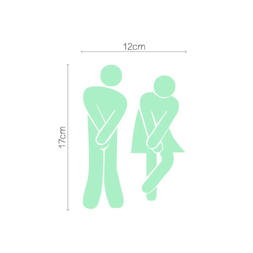 Funny Luminous Bathroom Wall Stickers Home Decor Glow In The Dark Toilet Stickers