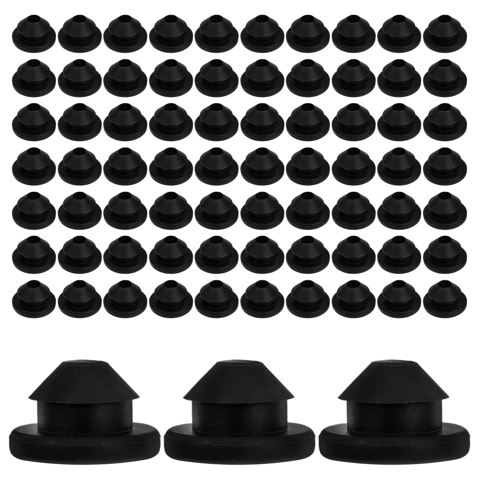 

100 шт. втулки 5,2 мм резиновые кабельные перила для металлических стоек, защита проводки, настенные аксессуары, прочный кабель