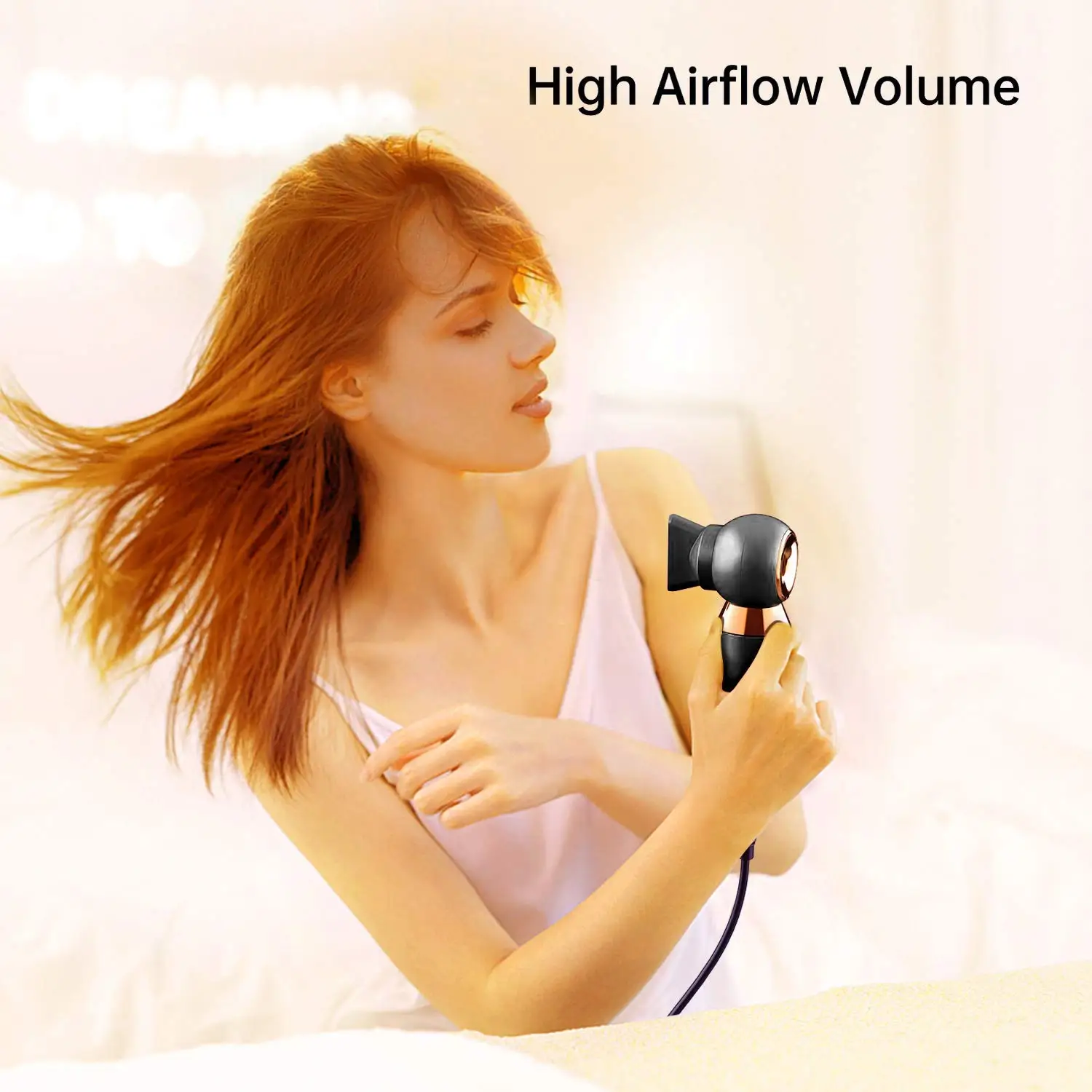 2026 New Upgrade Portable Hair Dryer - 800W Constant Heat Control Hairdryer Protect Hair, With ALCI Safety Plug High Airflow