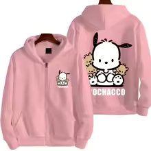 Pochacco Cartoon Men's Zipper Hoodie