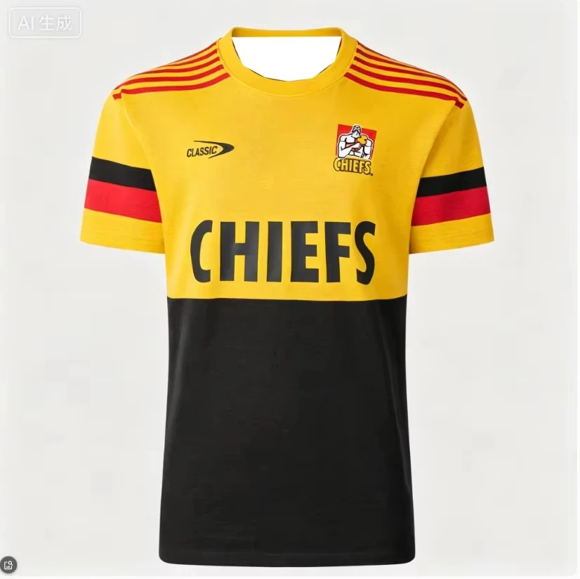 2026 New Waikato Chiefs3d Printed Retro Rugby Training Jacket Quick Drying Breathable T-shirt Family Matching Clothing