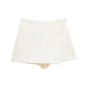 Elegant casual party trafs for women, women's fashion, white, khaki, short black, women's pants, summer, 2022 10 Main Sales White Clothing - №7