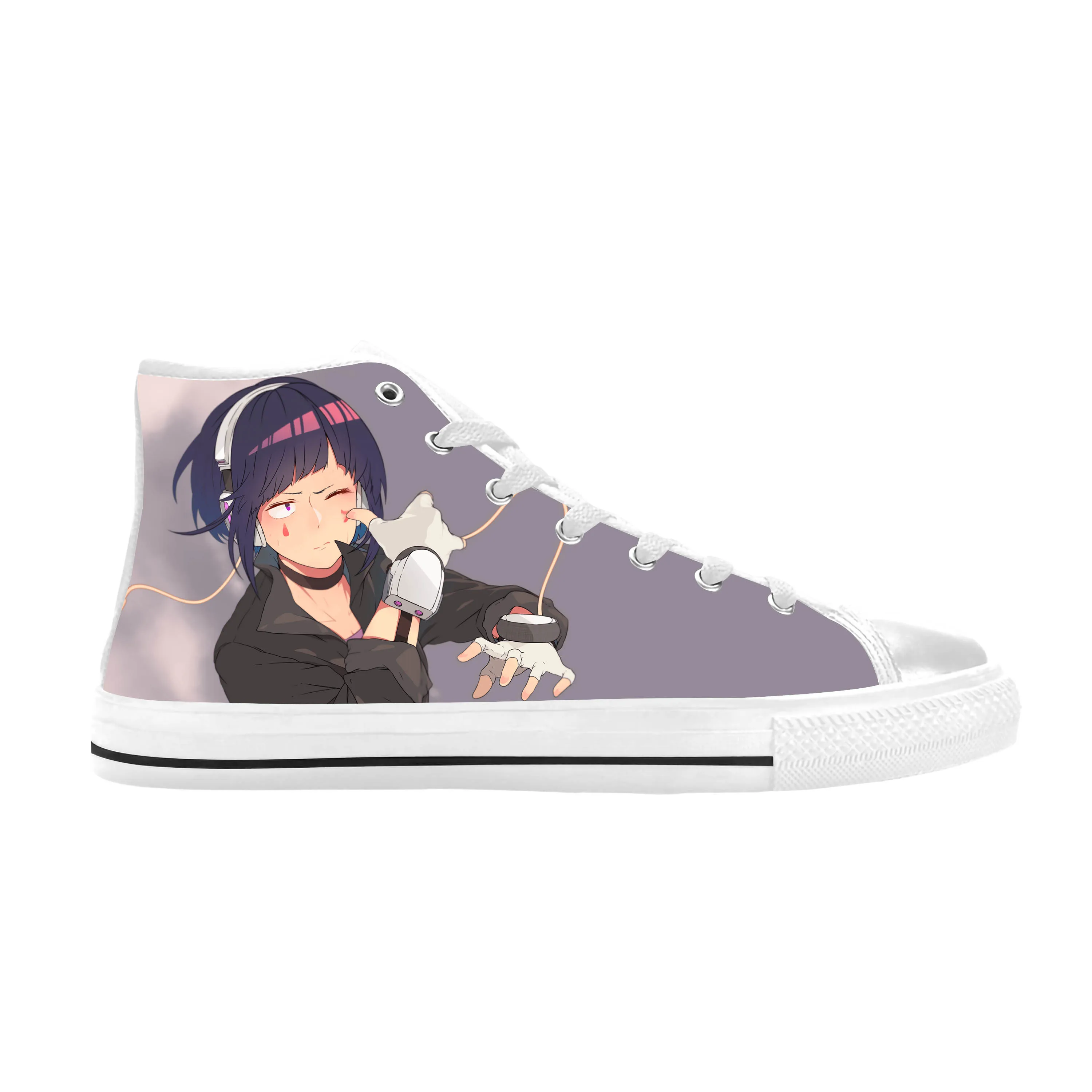 Baskets montantes respirantes pour hommes et femmes, chaussures de gril décontractées, impression 3D, anime japonais, manga, My ForeAcademia, Jiro Kycontempled, confortables