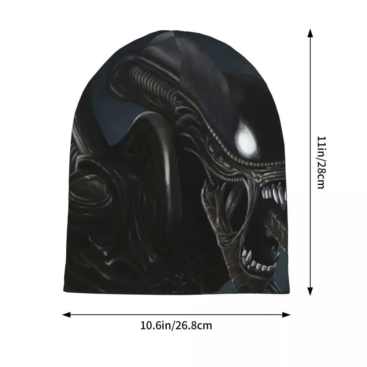 Xenomorph Alien Warm Knitted Cap Fashion Bonnet Hat Autumn Winter Outdoor Beanies Hats for Unisex Adult