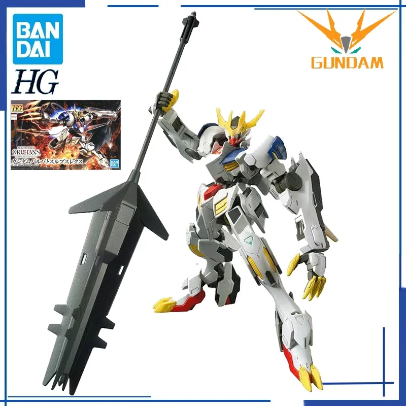 Bandai Original Genuine Gundam BARBATOS LUPUS REX HG 1/144 Anime Model Collectible Ornaments Boys Kids Toys Action Figure Gifts