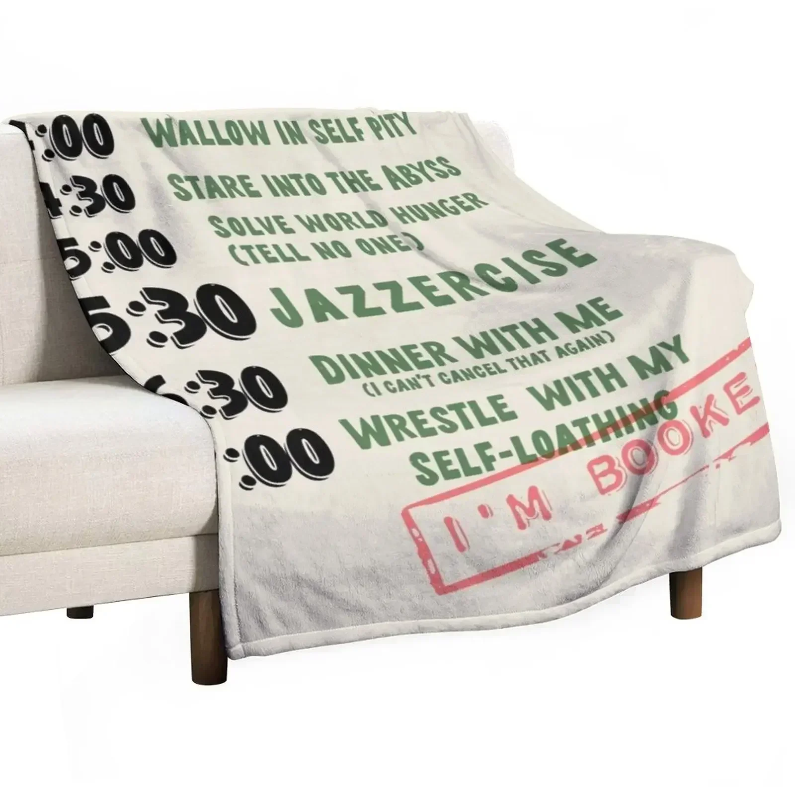 

Booked for Holiday Throw Blanket Heavy Luxury Blankets