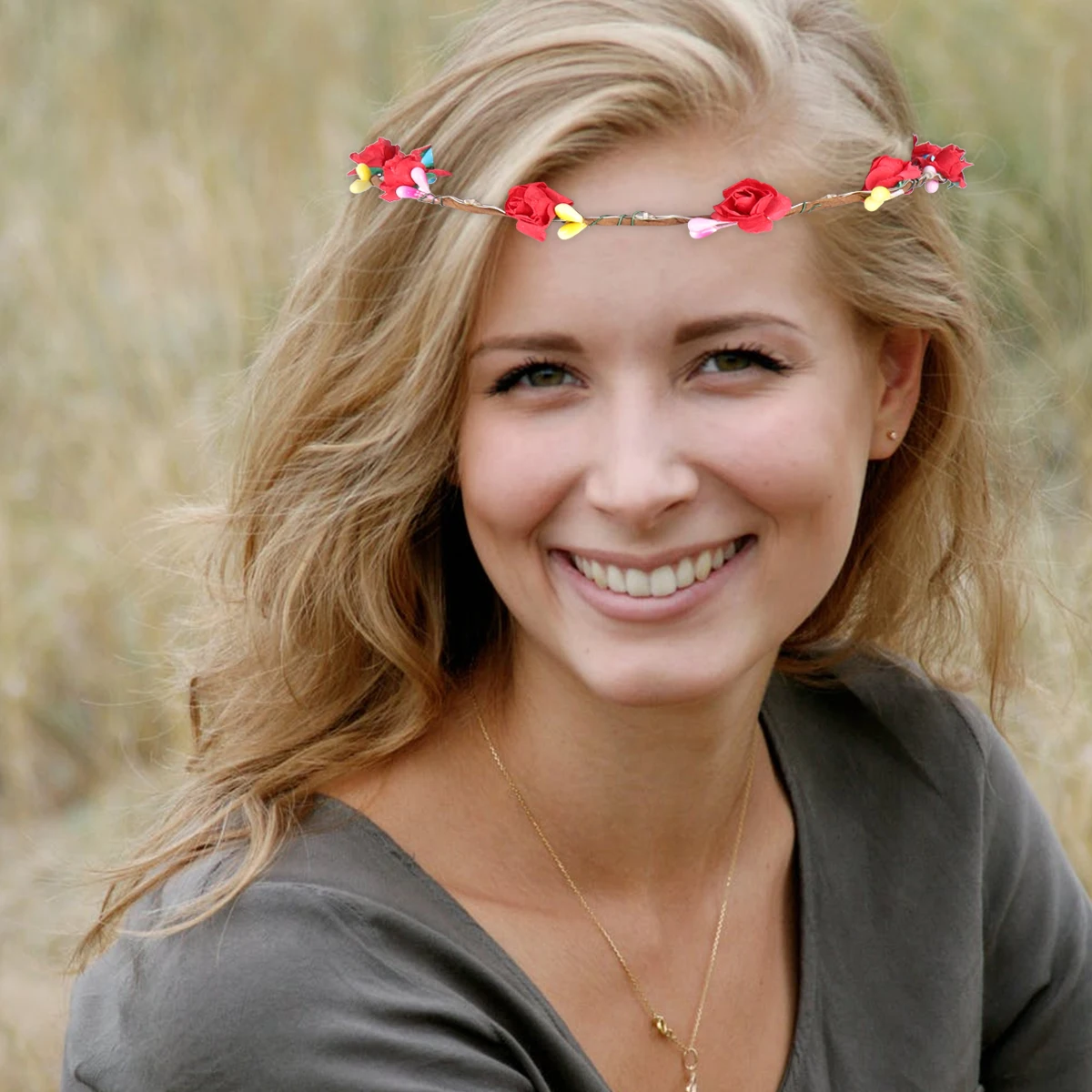 

9 Pcs Glowing Flower Lighted Headband Party Headdress Wreath Woman Headbands for Girls