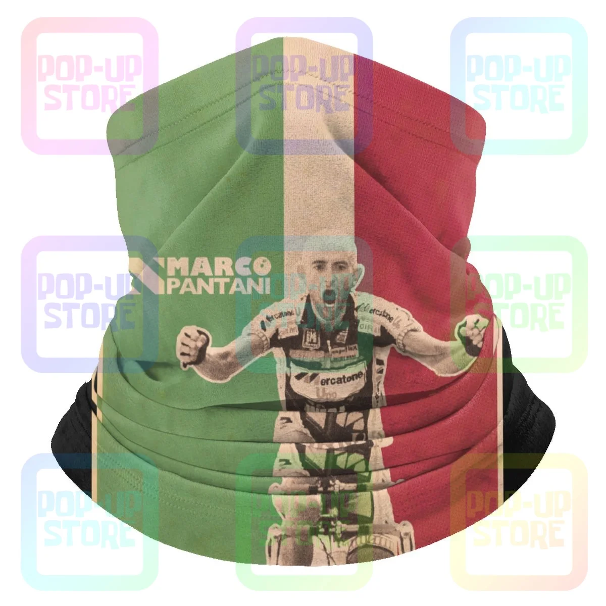 Marco Pantani Ciclismo Campione Il Pirata Cesenatico 3 Microfiber Neck Gaiter Bandana Sjaal Hoofddeksels