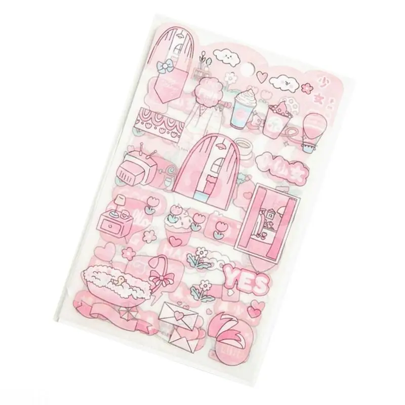 D08B Glittering Matte Finish Sticker For Scrapbooking Journal Planner Photo Album