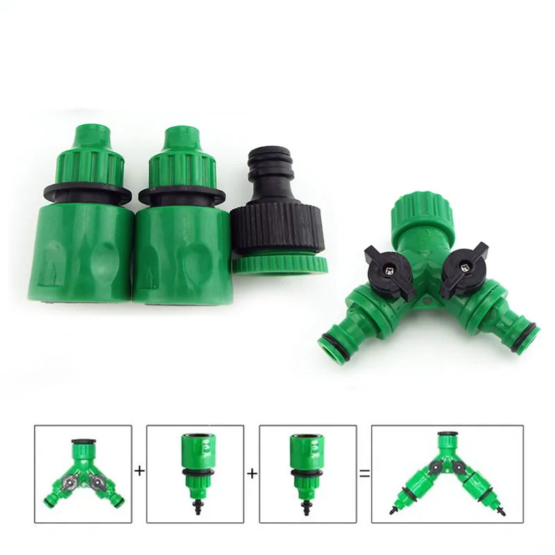 Garden Water Hose Connector 4/7mm 8/11mm 4/7 Hose Coupling Quick Adapter Diy Drip Irrigation Automatic Plant Watering System F2