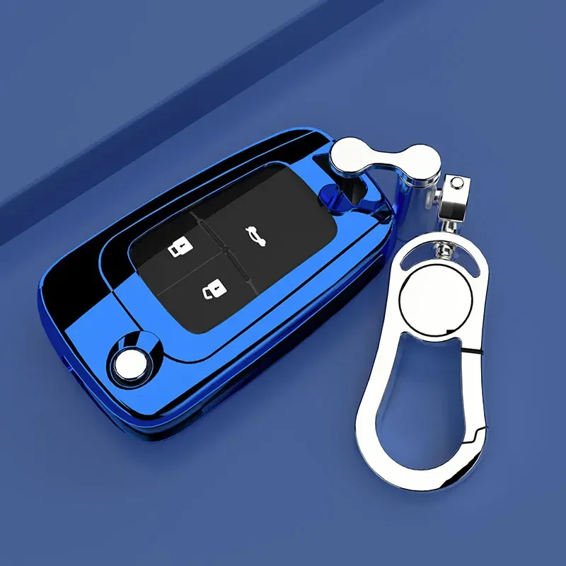 TPU Car Key Fob Cover Case Holder for Chevrolet Cruze Aveo Trax Opel Astra Corsa Meriva Zafira Antara J For Buick Keychain