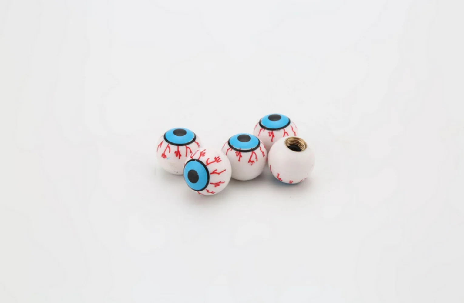 Skull Ghost Car Dust Cover Three Color Eye Tire Valve Cap Tire Valve Cap one piece set