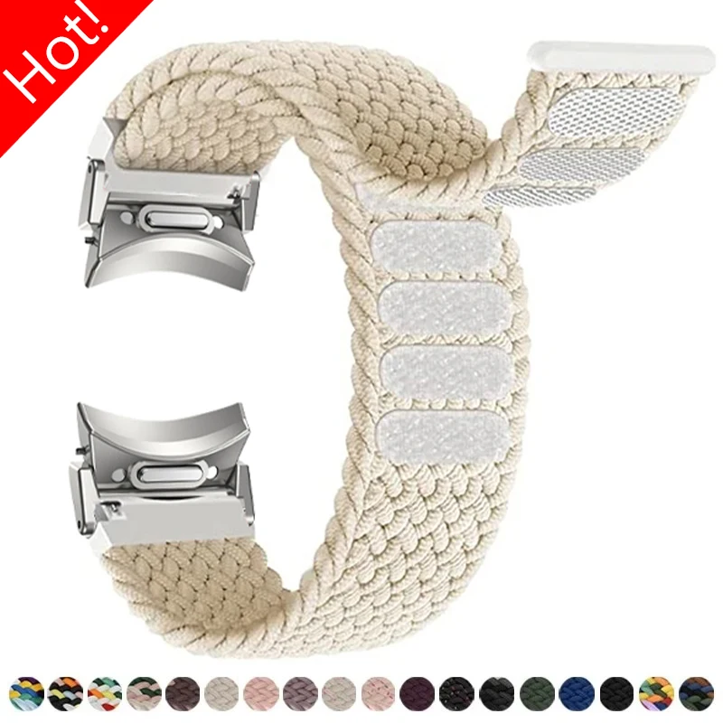 Nylon Braided Strap for Samsung Galaxy Watch 6 5 4 40mm 44mm 6 Classic 43mm 47mm Elastic Bracelet for Galaxy Watch 5Pro 4Classic