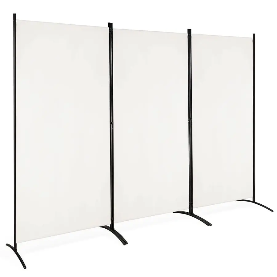 

3Panel Room Divider, Freestanding Folding Privacy Partition Screen with Steel Frame, Morden Room Divider for Separating Room in