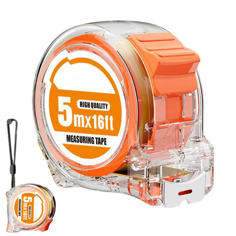 

Tape Measure Metric And Inches 16 FT Retractable Tape Measures Easy To Read Linear Measurement Engineer Distance Meters For
