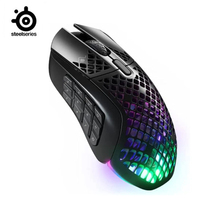 SteelSeries Aerox 9 Wireless Holey RGB Gaming Mouse Ultra-lightweight 18 Buttons Bluetooth / 2.4 GHz 18K DPI TrueMove Optical