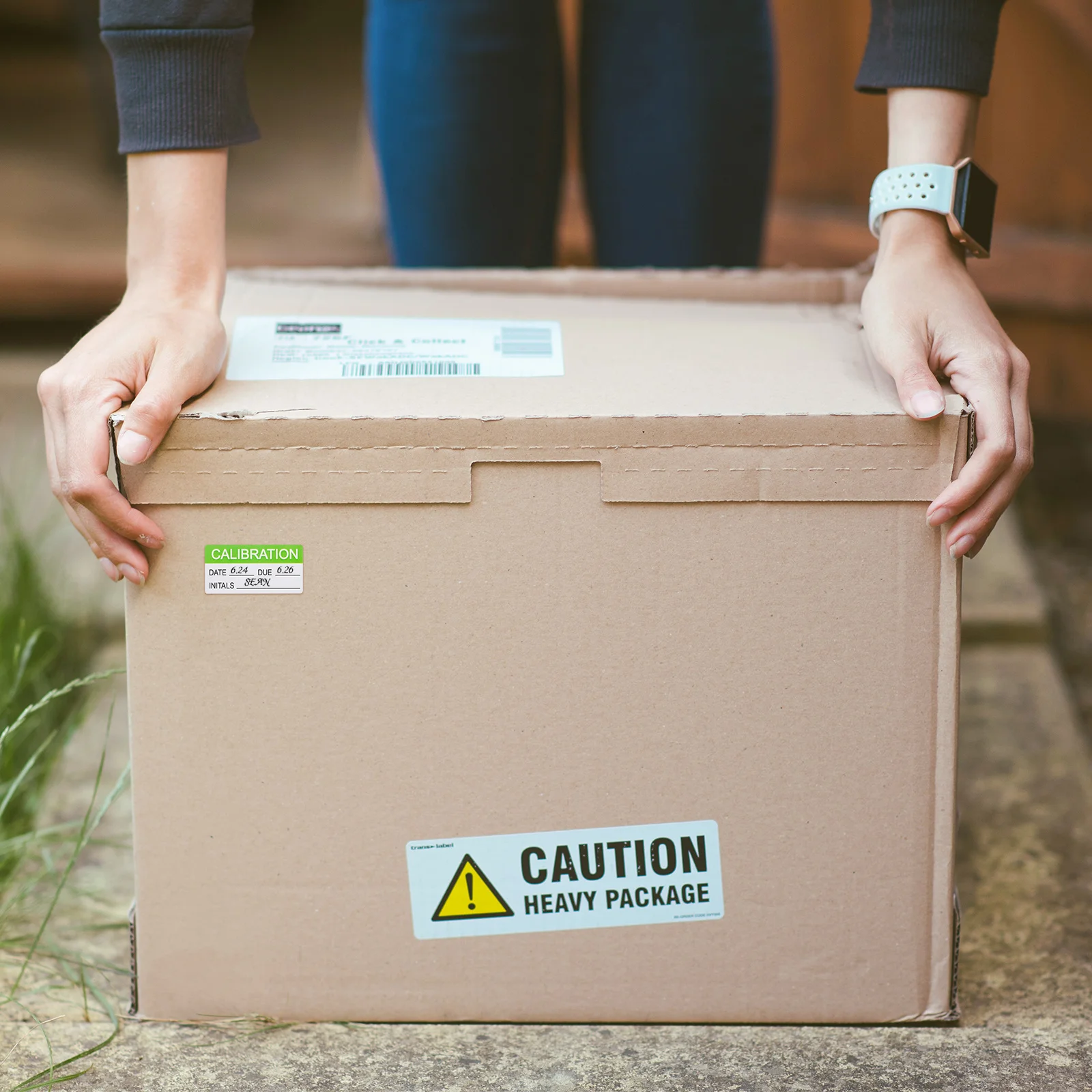 لفة ملصقات المعايرة 300 قطعة ملصقات التصاق قوية لتتبع الصيانة وتحديد الهوية بالسلامة