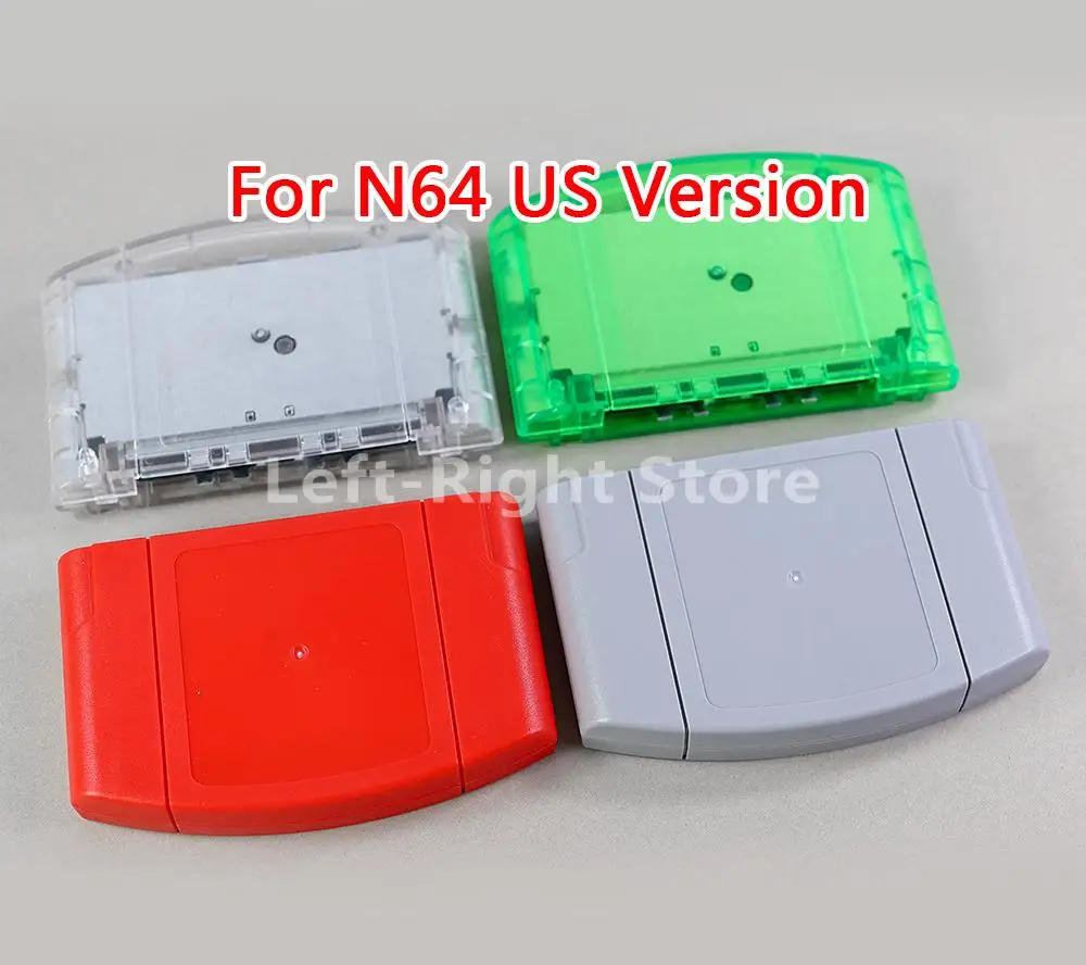 30PCS For Nintendo N64 With Metal Bracket Screws Game Card Shell For N64 Game Cartridge Cover Plastic Case US JP EU Version