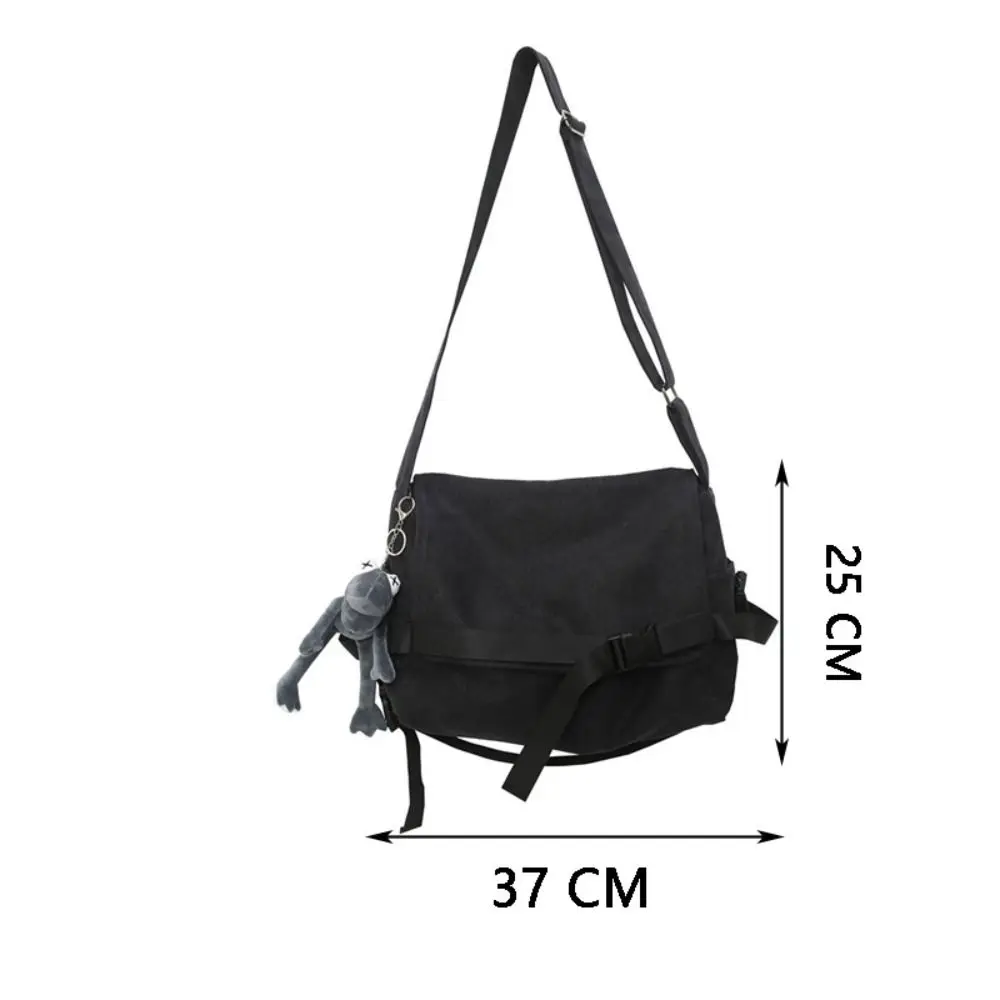 Canvas Crossbody bag for Men and Women Unisex Multi-purpose Large Capacity Simple Mailman Bag Casual Messenger Bags for School