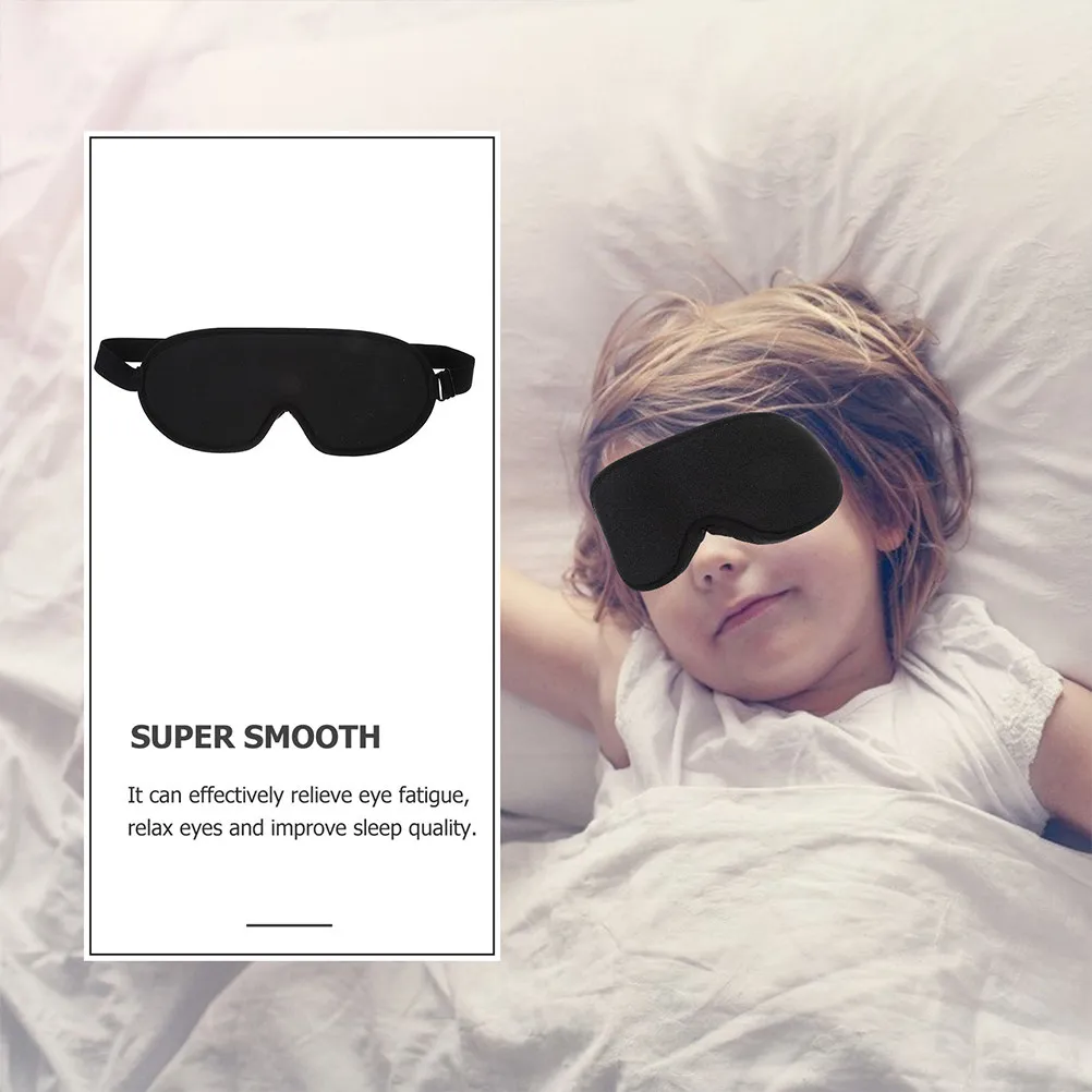 Soft Memory Foam Eye Sleep Shade Cover Adjustable Comfortable Breathable Light Out Sleeping Aid for Deep Rest All Night