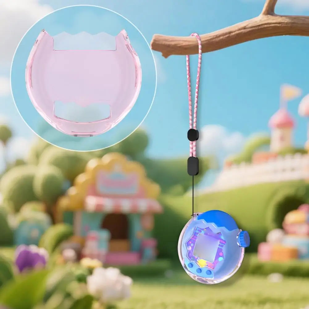 غطاء حماية شفاف لوحدة تحكم ألعاب Tamagotchi Paradise حافظة مضادة للخدش مع ملحقات ألعاب الحبل المحمولة الجديدة #5
