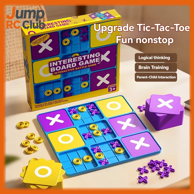 

Настольная игра «Крестики-нолики» (девять ячеек), развивающая логическое мышление, головоломка для детей, подарок для раннего обучения