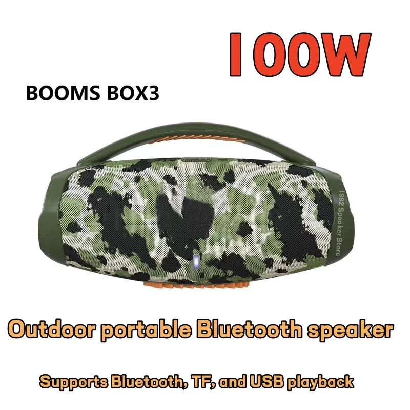 Boombox3 Ares RGB: La Mejor Altavoz Portátil con Subwoofer de 100W para Fiesta, Viaje y Entretenimiento en Casa