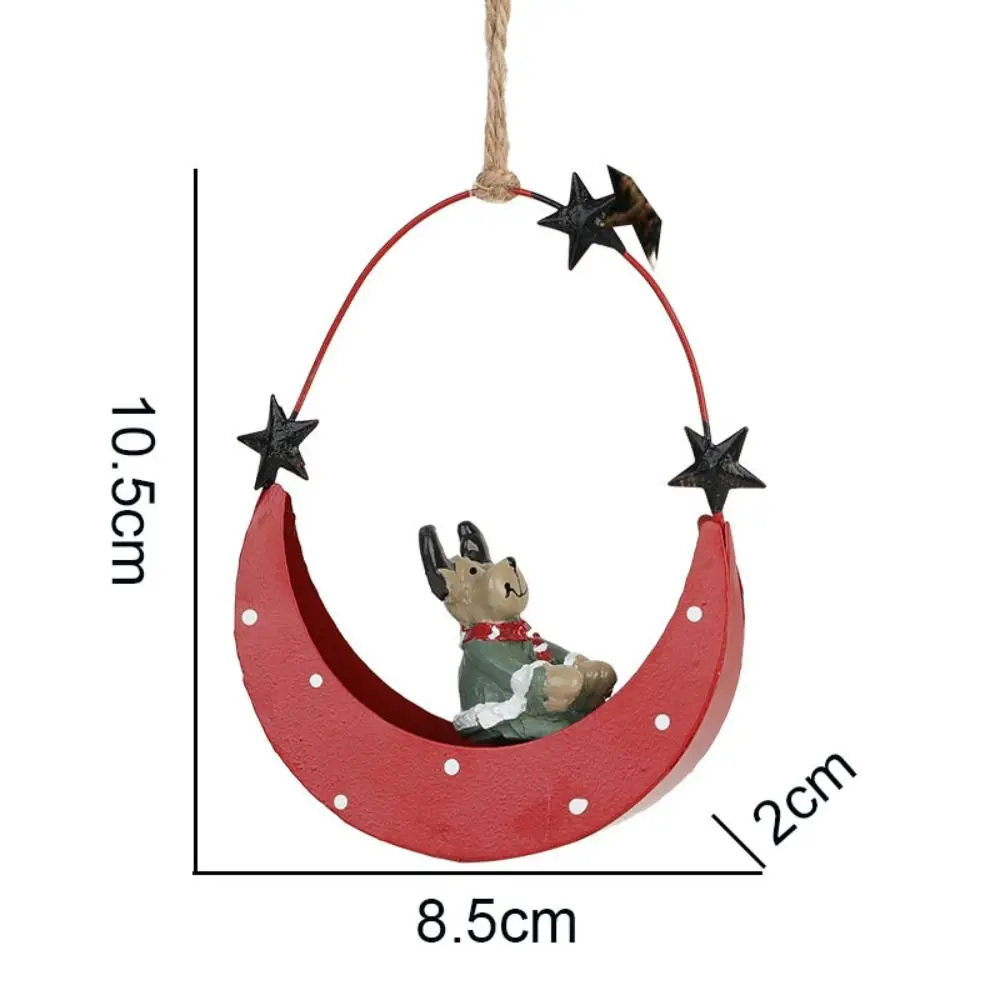 Hangging عيد الميلاد سانتا قلادة لوازم الحفلات ثلج عيد الميلاد زخرفة الحديد التصوير الدعائم زينة شجرة عيد الميلاد #6