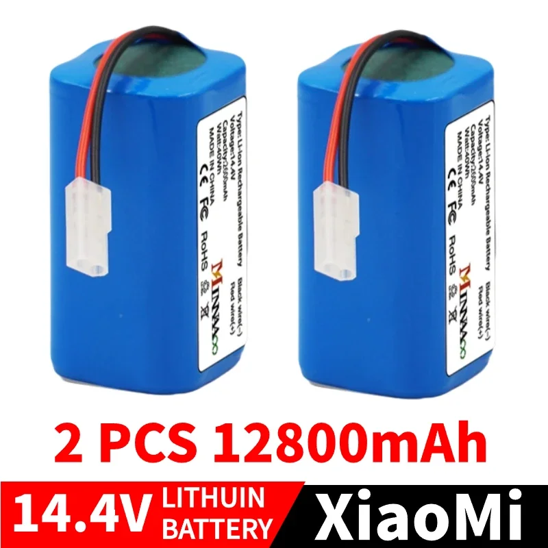 

14.4V/14.8V 9800mAh/12800mAh Lithium Battery H18650CH-4S1P For Xiaomi Mijia Mi Sweeping Mopping Robot Vacuum Cleaner G1