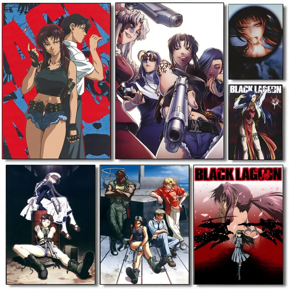 Black Lagoon Poster Wall Art Print Art Suitable For Living Room Bedroom Bar Parlor Home Decoration Gift