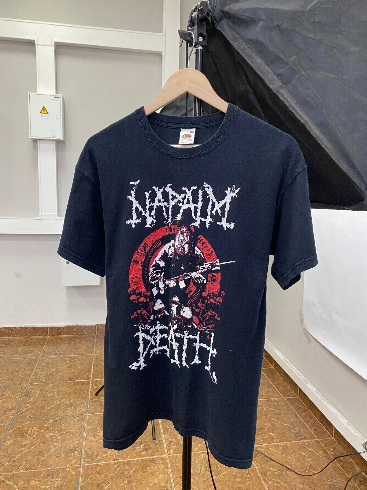 

Винтажная футболка в стиле 90-х Napalm Death, с принтом, в стиле ретро
