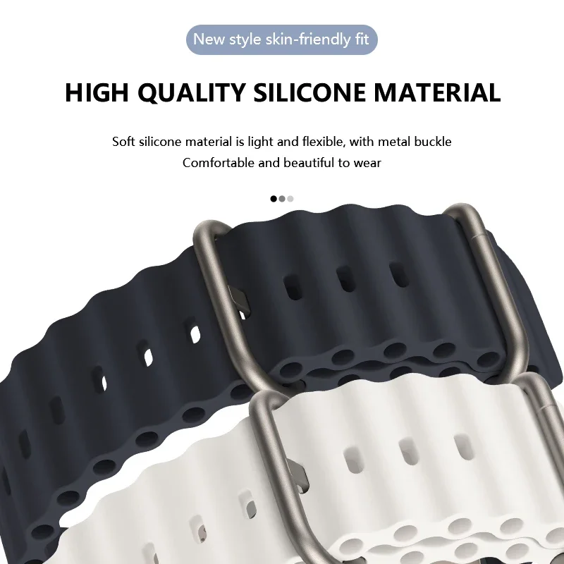 Ocean Band For Redmi Watch 3 lite Sport Band Silicone Loop Strap For Xiaomi Mi Watch3 Active Bracelet 20/22mm accessories