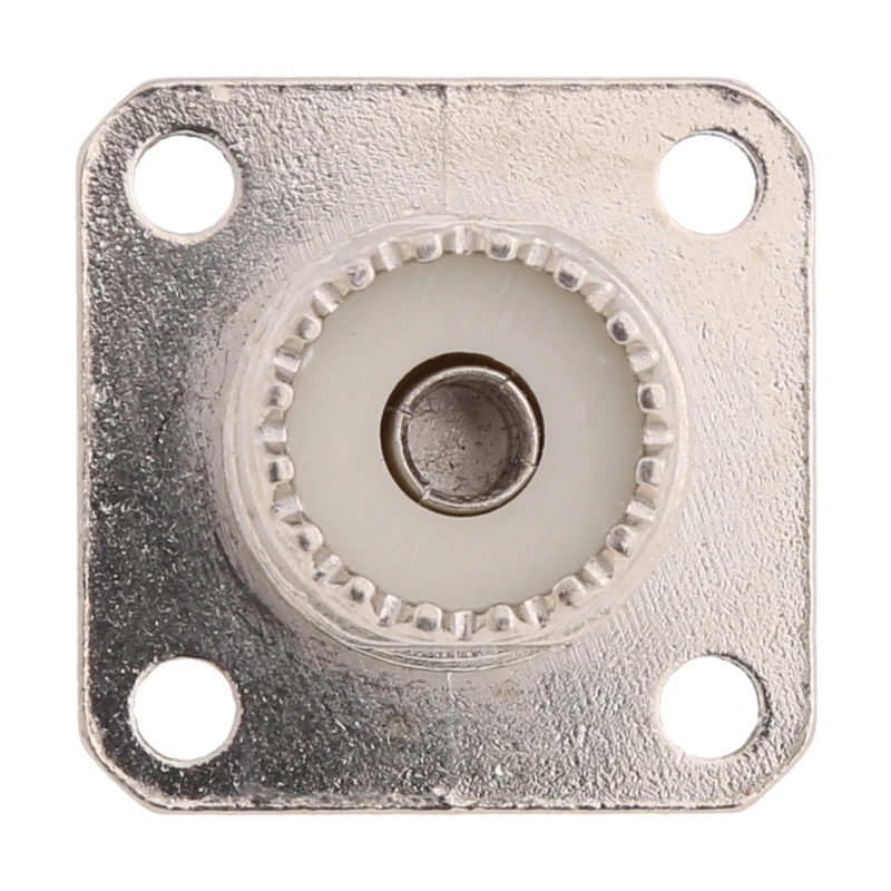 SO 239 موصلات SO239 UHF أنثى جاك RF موصل محوري 4 فتحات شفة هيكل جبل لحام مستقيم للكابل المحوري