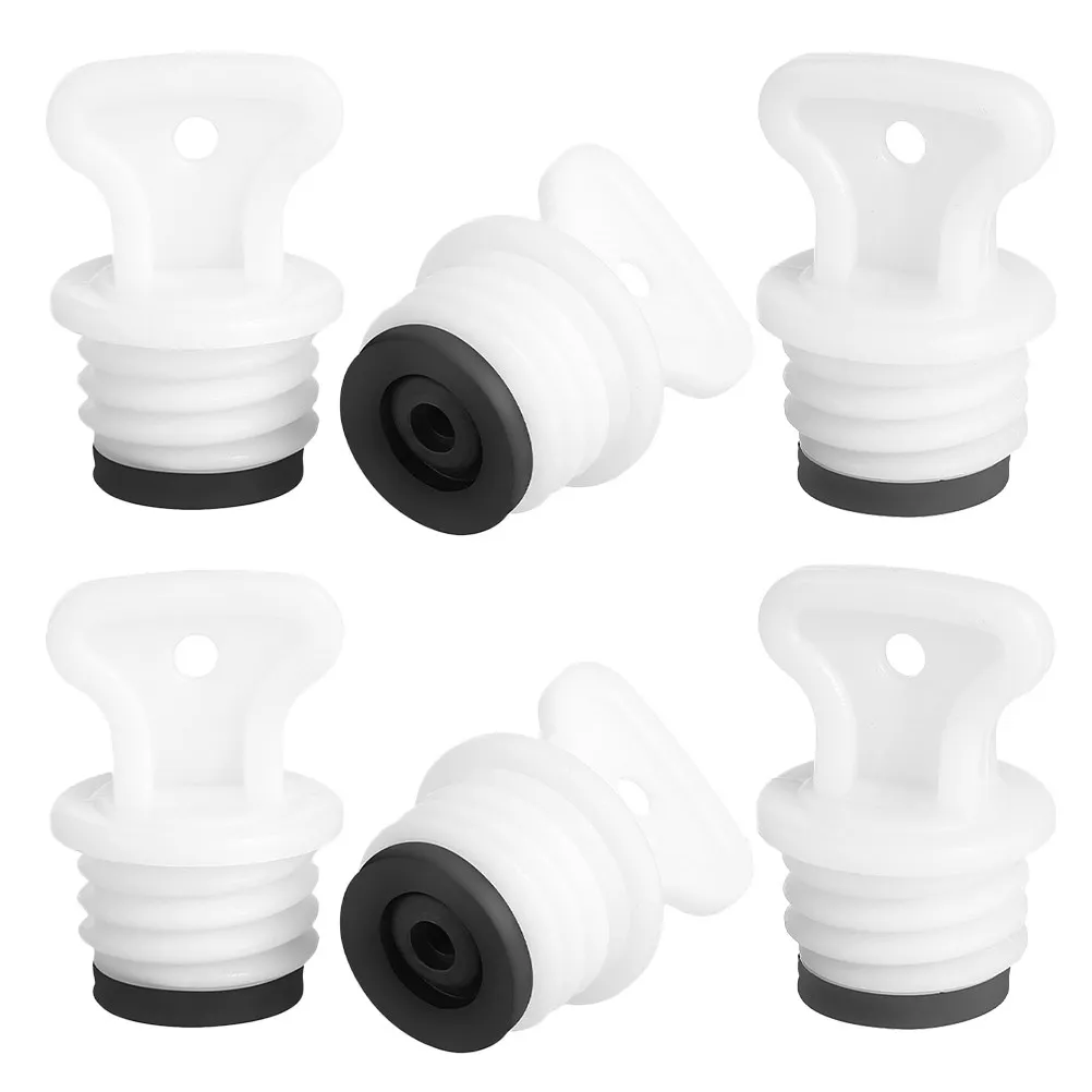 6Pcs Hot Water Bottle Stoppers Rubber Caps Replacement Sealing Plugs White 21Mm Leakproof Hot Water Bag Parts Portable Heater