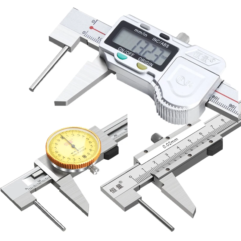 Digital Display Tube Thickness Digital Caliper wall thickness caliper/measuring tube thickness 0-150/200mm digital caliper