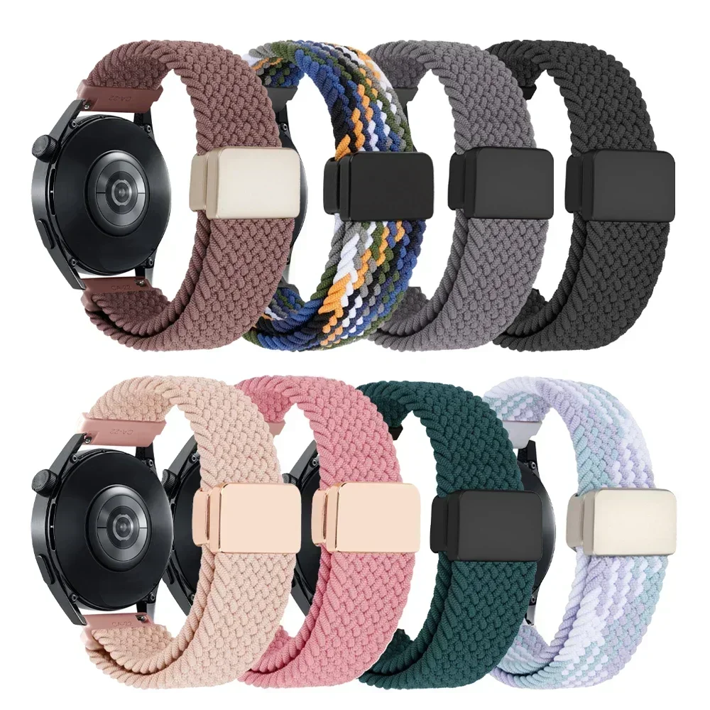 20 22mm Magnetic Bracelet For COROS Pace 3/APEX Pro Nylon Strap For COROS Pace 2/APEX 2 Pro 46mm 42mm Braided Watch Band Correa