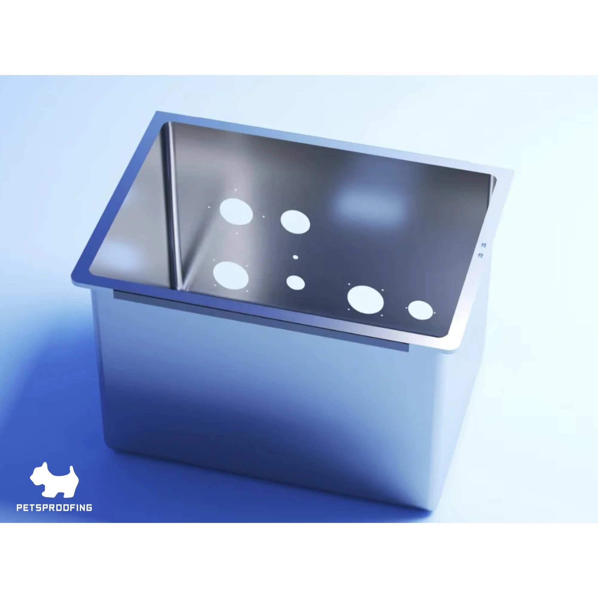 2026Veterinary for Pet Dogs Cats Commercial Warm Blue Light System Solid Pattern Vet Oxygen Cage Part