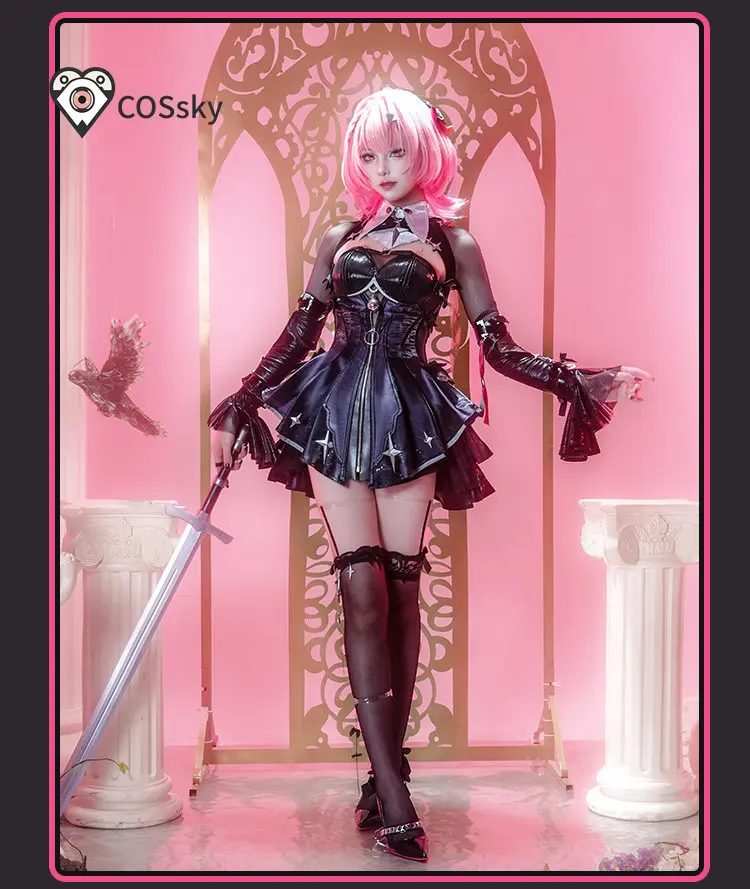 

Game Zenless Zone Zero Dan Remielle Dan Cosplay Costume New black leather jumpsuit Halloween carnival women ZZZ sexy uniform