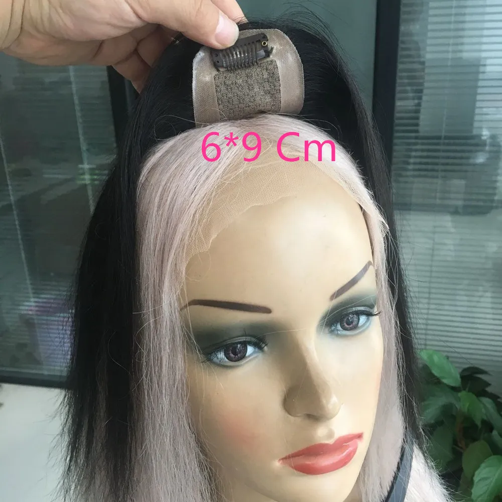 Vsrhair18Inch15 * 15 шелковая основа для волос 6*9 большой кружевной Размер Прямой 150% ручная вязка человеческие волосы Топпер для женщин