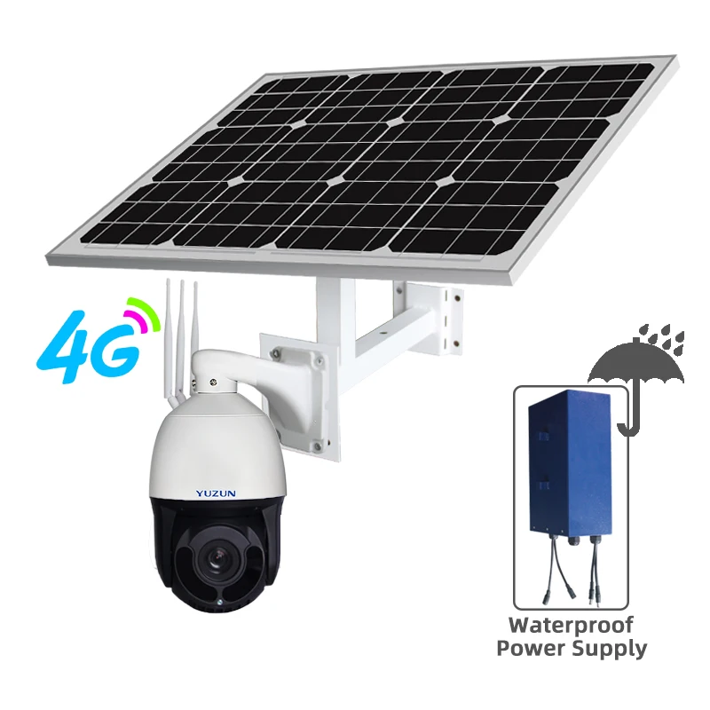 YYHC-Product Automatic 4G AI solar camera 60W48AH 1080P 20x zoom automatic tracking wide Angle waterproof human protection