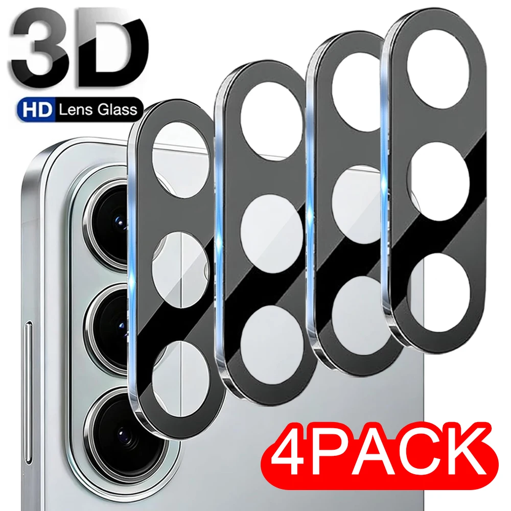 

3D Camera Lens Protector for Samsung Galaxy S26 Plus Ultra S26U S26+ Tempered Glass Lens Cover Screen Protector HD Full Cover