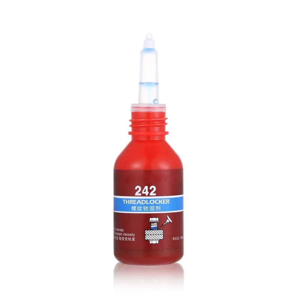 1pc 10ml 242 Medium Strength Threadlocker Blue Liquid Adhesive Strength Gap Sealants Leakproof For Fast Fixing