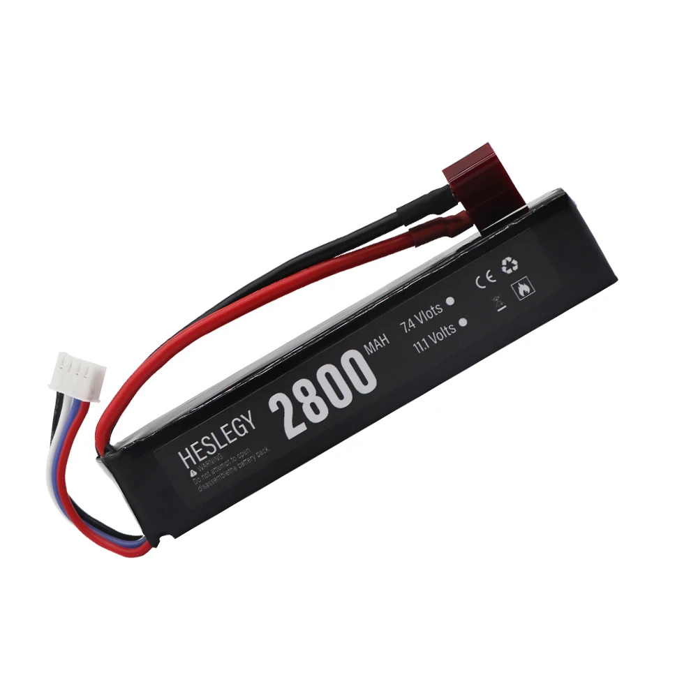 103mm 3S pistolet na wodę bateria Lipo 11.1V 2800mAh 40c dla Mini Airsoft BB pistolet powietrza zabawki elektryczne pistolety zabawki zdalnie