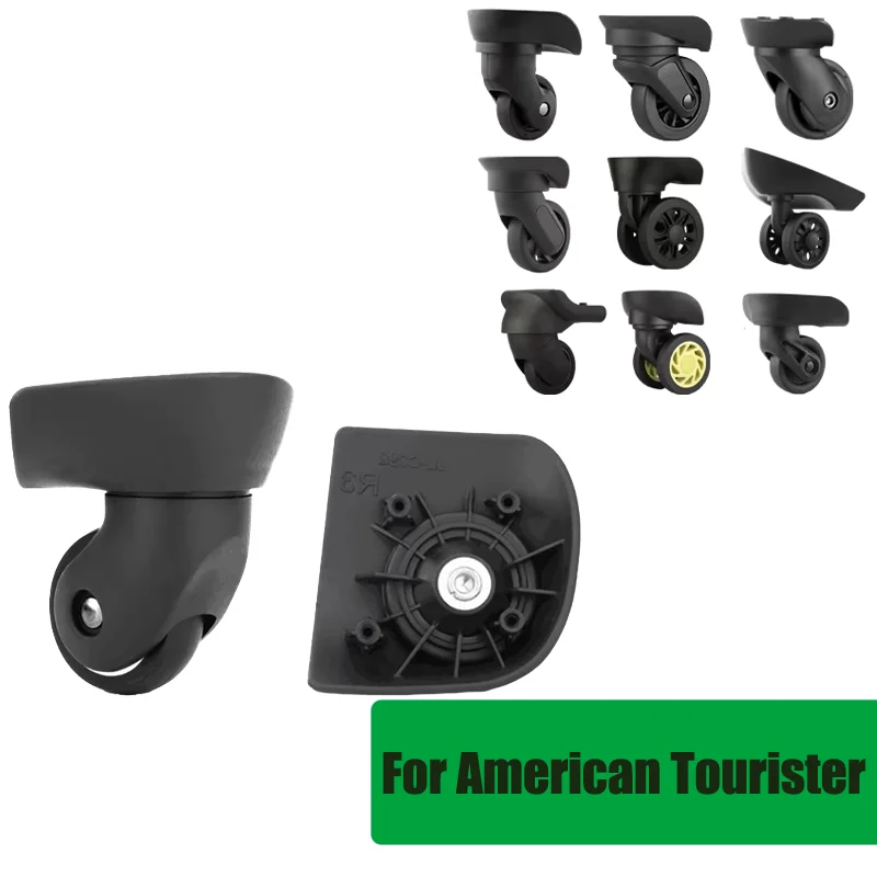 

For American Tourister Ultra-Quiet Replacement Wheels Durable Non-Slip Universal Swivel Wheel Accessories With 360° Rotation
