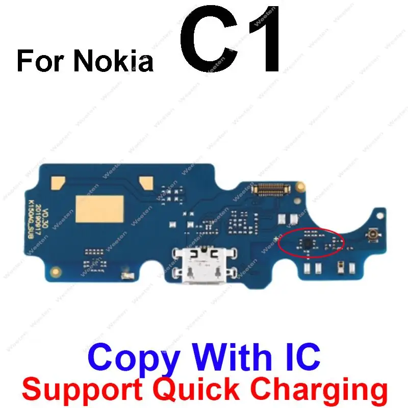 USB Charging Board For Nokia C30 C10 C20 C3 C2 C1 G10 G11 G21 G20 G50 X10 X20 Usb Port Charger Board Microphone Flex Cable Parts