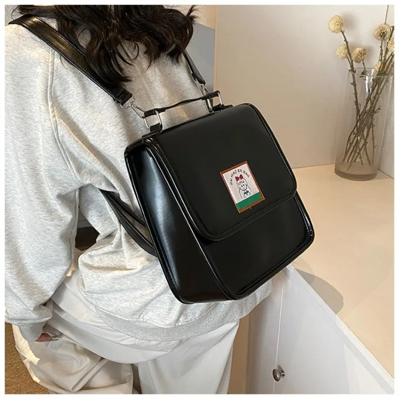 HAEX Vintage Women Backpacks Casual Students Commute PU Shoulder Bags Fashion New All Match JK Uniform Daily Mochilas Para Mujer