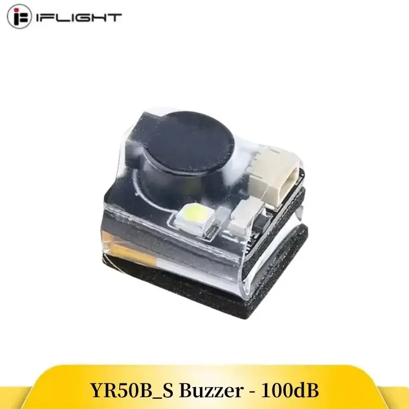 

iFlight YR50B_S Buzzer - 100dB Alarm with LED, Betaflight Programmable for FPV Quadcopter & RC Airplane, F7 Flight Controller