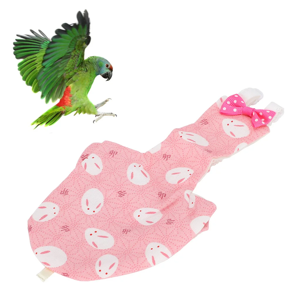 Pet Bird Cute Diaper Clothes Washable Diaper Urine Nappies Flight Suit For Mini Parrot Pineapple