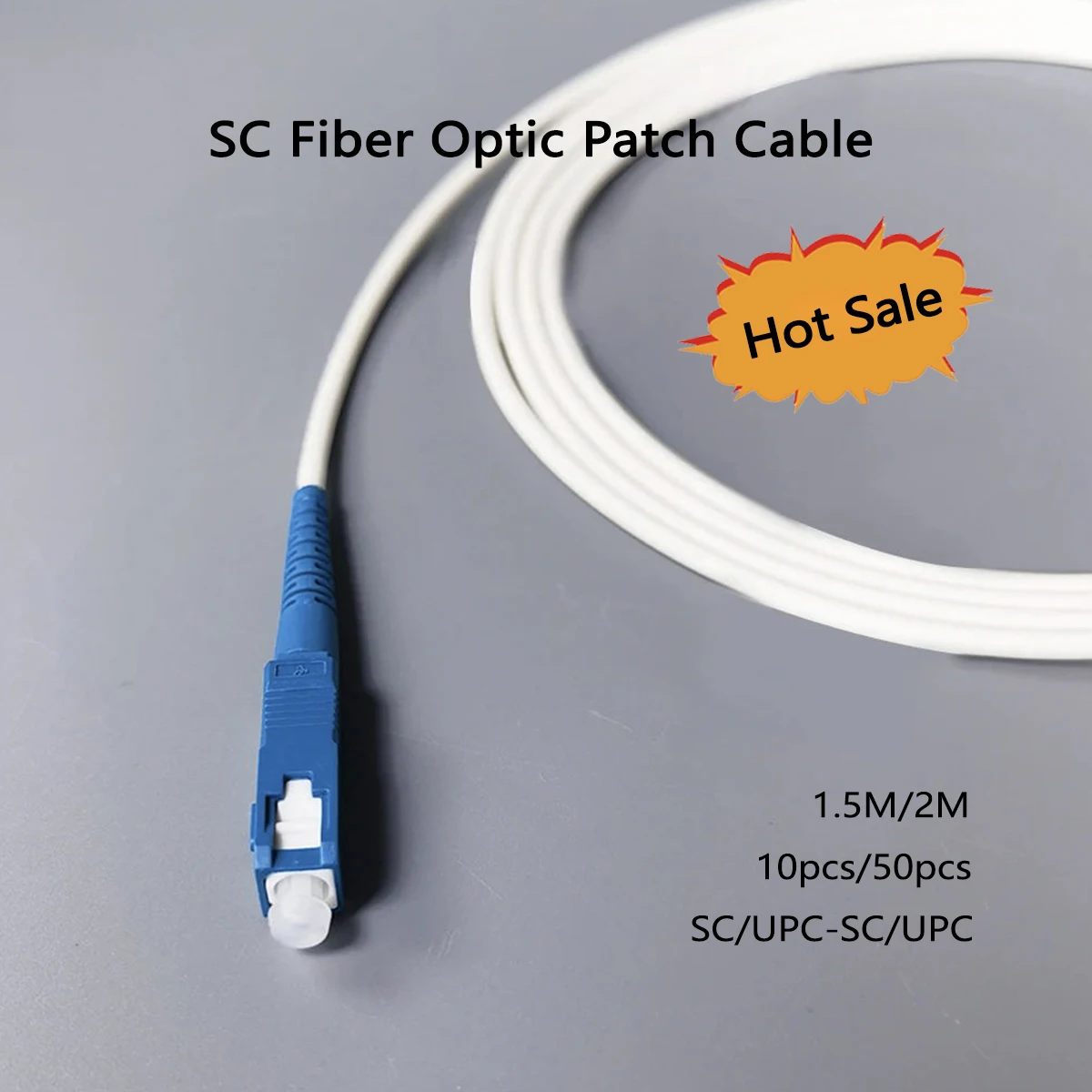 10 قطعة/50 قطعة SC/UPC-SC/UPC الألياف البصرية التصحيح 1.5 متر/2 متر الوضع البسيط بيند Insensitive داخلي FTTR التصحيح الحبل بالجملة #1