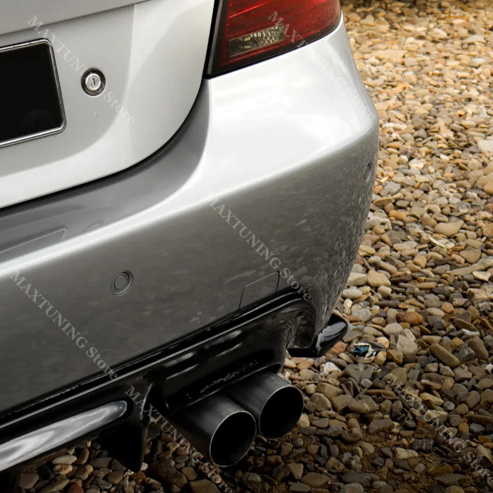 For BMW 5 Series E60 E61 M Sport 2004-2010 Rear Bumper Side Splitters Diffuser Exhaust Pipe Winglets Trim Extension Bodykits view 3